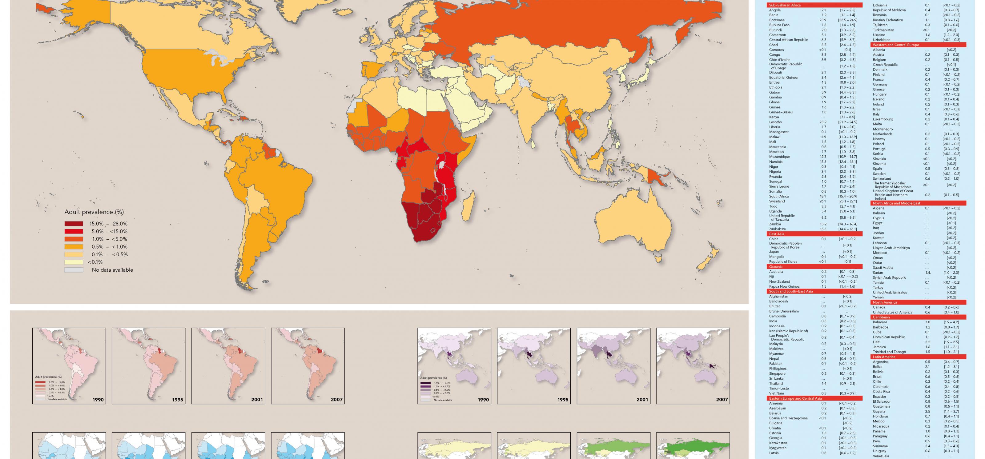 HIV-Epidemie-Weltweit Quelle: UNAIDS